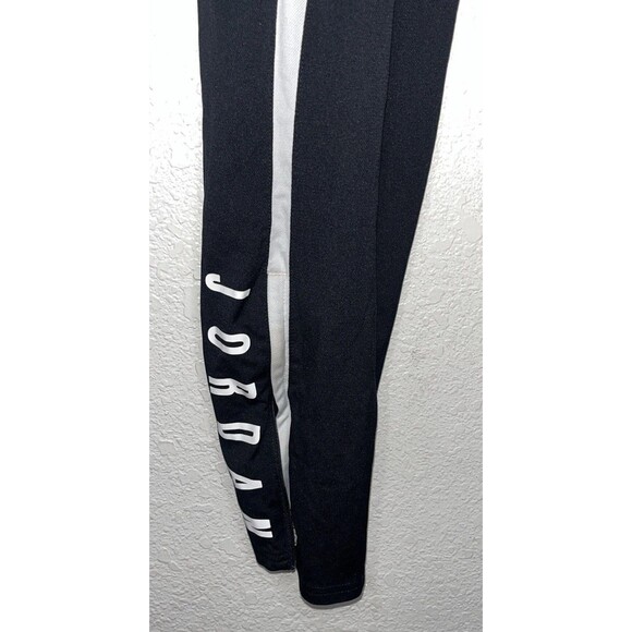 Jodan Dri Fit Athletic Track Pants Men Size 2XL Black/White Stripes - Picture 4 of 13